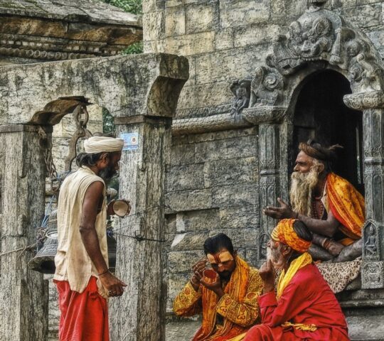 The sadhus (holy men) of Pashupatinath Temple