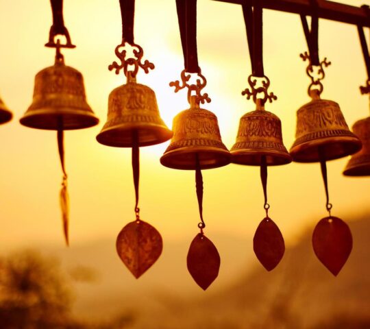 Traditional Nepalese temple bells