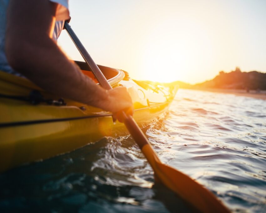 Kayaking exploration of Lake Arenal