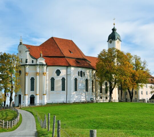 Visit the breathtaking Wieskirche in Bavaria