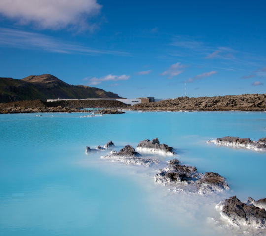 The steaming waters of the Blue Lagoon