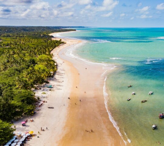 The beautiful beaches of Trancoso