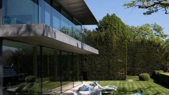 The garden at La Reserve Geneve, Switzerland