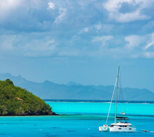 Cruise Bora Bora's turquoise lagoon