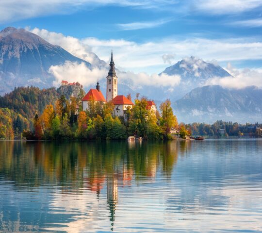 Beautiful views over Lake Bled