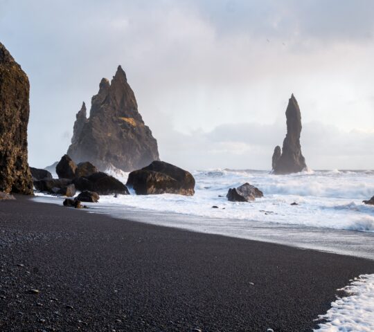 Icelandic black sand beach