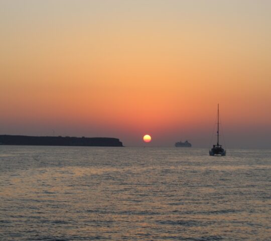 Sunsets in Santorini