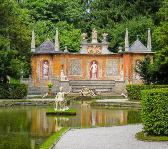 Hellbrunn Palace, where 'Sixteen Going on Seventeen' from The Sound of Music was filmed