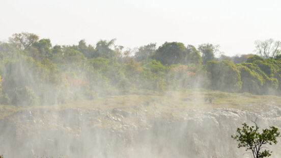 Devilx27;s pool at Victoria Falls in Zambia, a natural infinity swimming pool