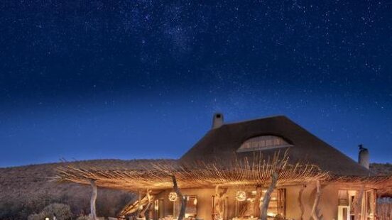 The Motse at night time, Tswalu Kalahari Reserve