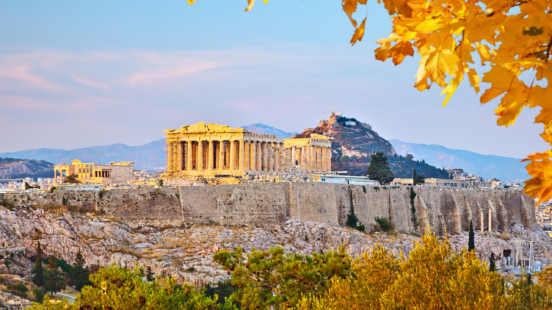 Acropolis in Athens autumn