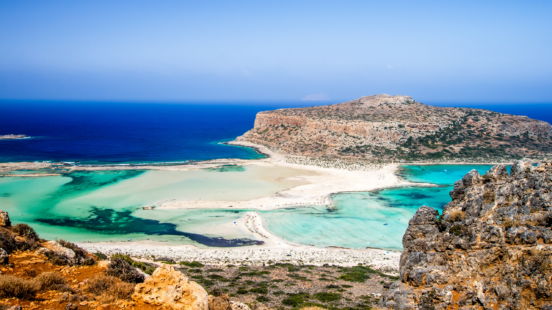 Balos lagoon on Crete island, Greece