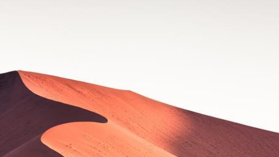 sand dunes at sunset, Sossusvlei, Namibia