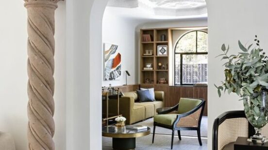 A sitting room inside Casa Polanco, Mexico City