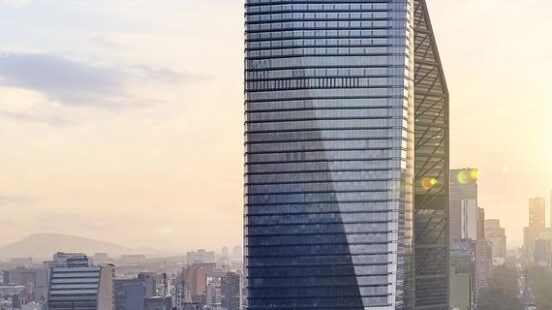The skyline of Mexico City with the Ritz Carlton hotel