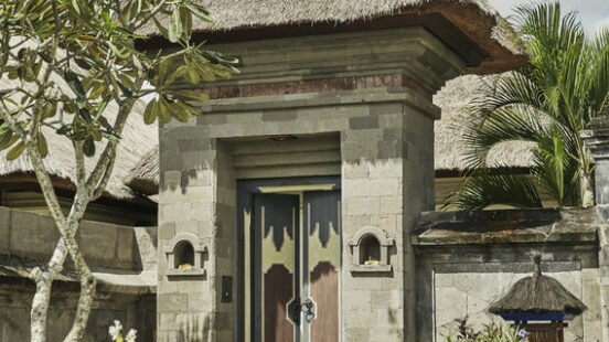 A stone doorway at Four Seasons Bali at Jimbaran Bay