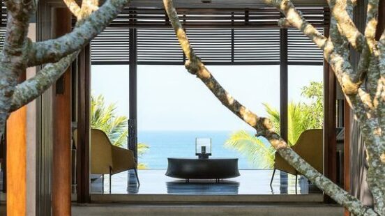 The reception area at Soori Bali
