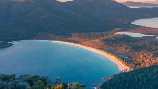 Wineglass bay in Freycinet National Park, Australia