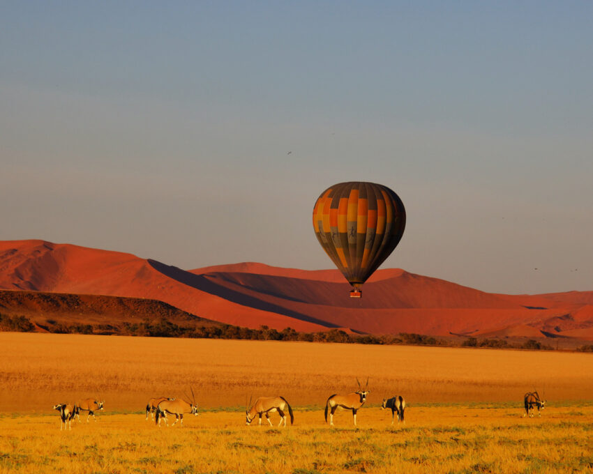 Hot air ballooning in Sossusvlei