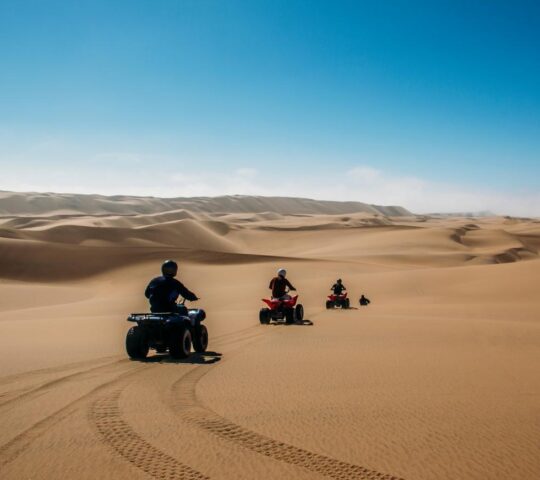 Speed across the desert on a quadbike tour