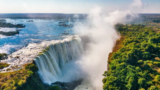 The thundering waters of Victoria Falls.