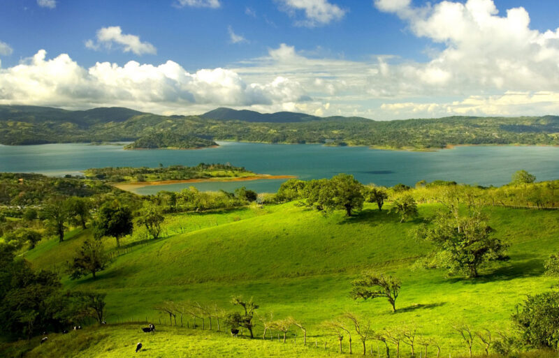 A view over Lake Arenal in Costa Rica.