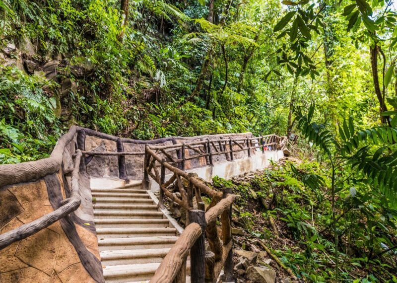 Hiking trail at Rio Celeste, Costa Rica