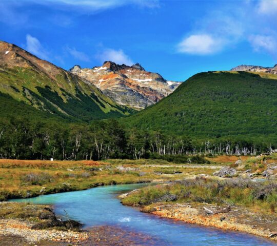 A scenic hike in Tierra del Fuego National Park