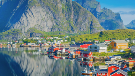 Journey through fjords on the Romantic Road, Norway