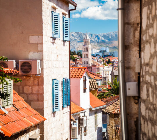 A glimpse of traditional homes in Split's Old Town