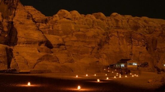 Private dining at Petra Jordan, ideal for honeymoon experiences