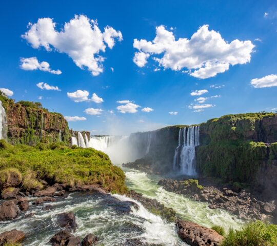 The magnificent Iguassu Falls