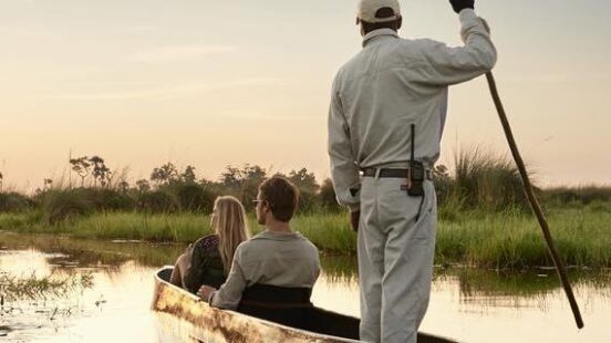 Mokoro safari in Okavango Delta Botswana
