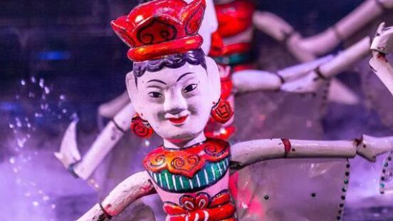 Traditional Vietnamese water puppet theatre show in Hanoi