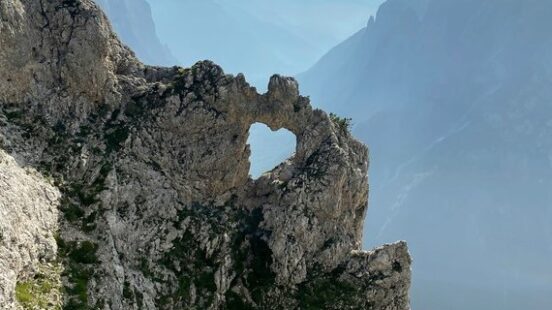 Dolomiti Bellunesi Italy hiking excursion in a sunny day