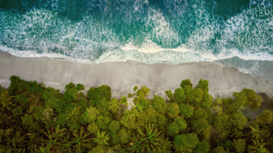 Costa Rica beach and sun during dry season