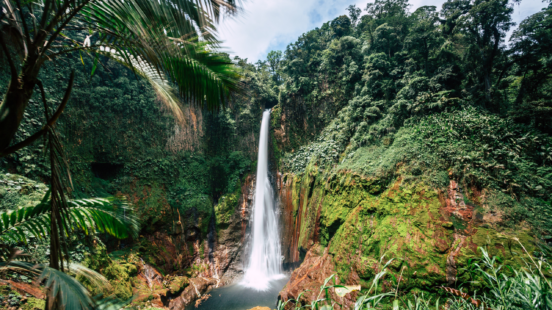 Waterfall in Costa Rica green season