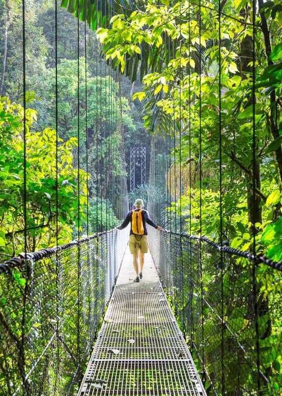 Hike in Costa Rica rainforest