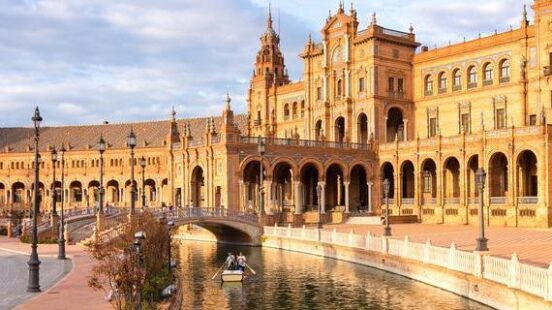 Plaza de Espana in Seville Andalusia