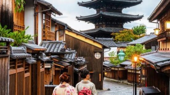 Kyoto temple street Japan