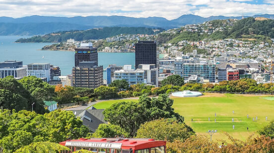 Wellington Cable Car, the landmark of New Zealand.