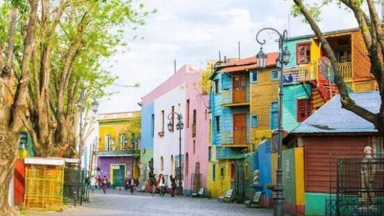 Buenos Aires Argentina colourful street
