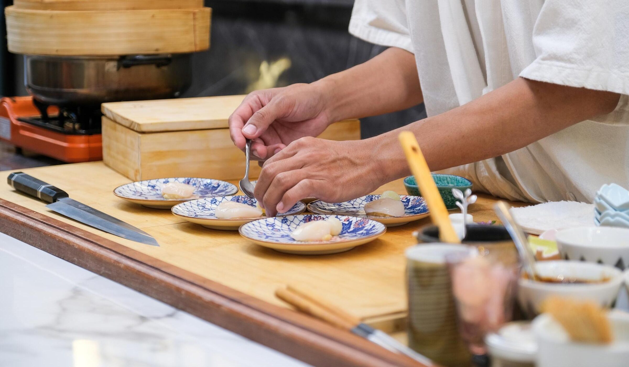 Sushi making Japan