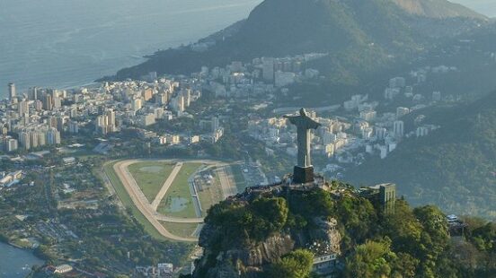 Areal view of Rio de Janeiro Brazil