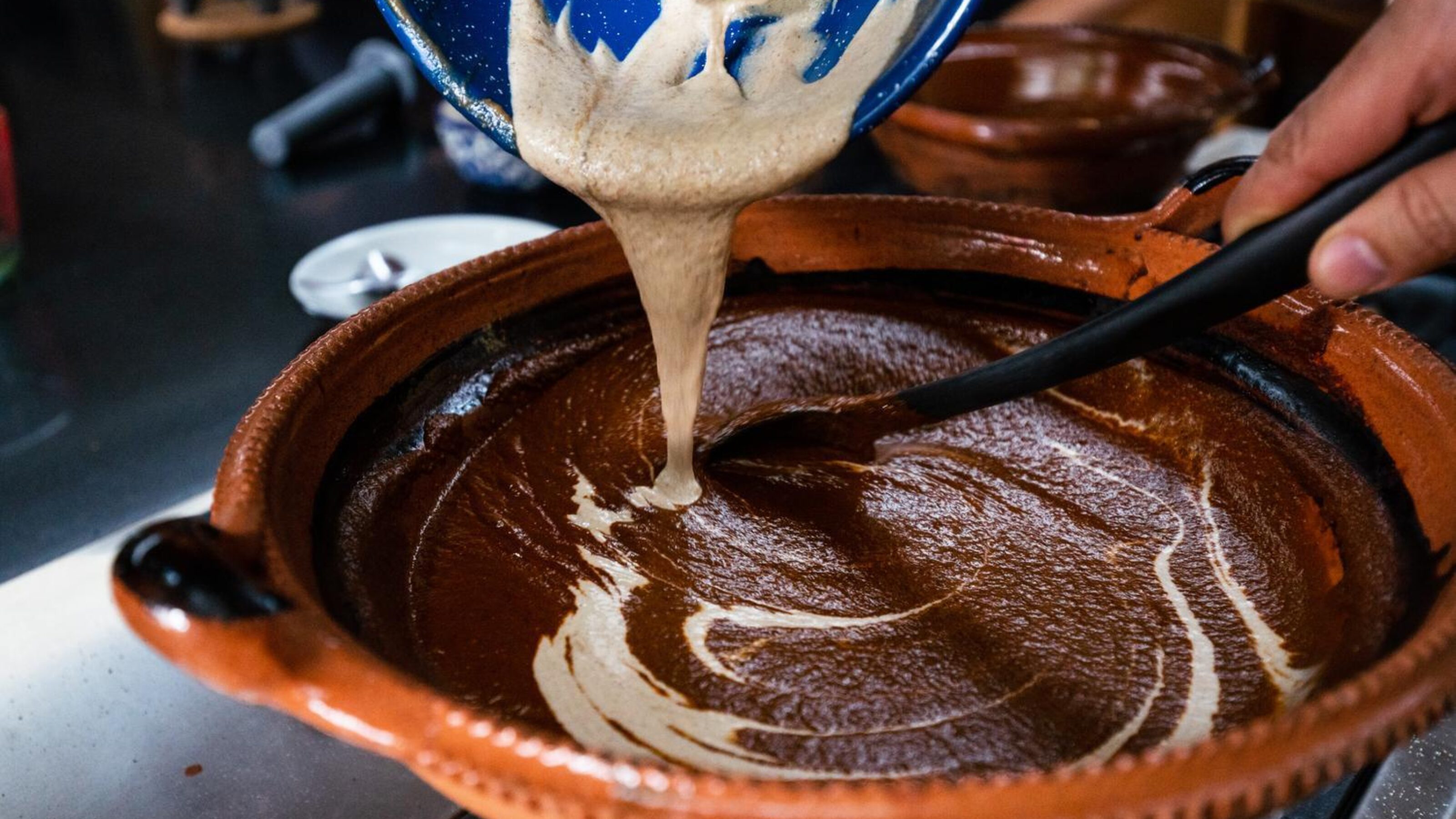 Mole poblano hot sauce in Puebla, Mexico