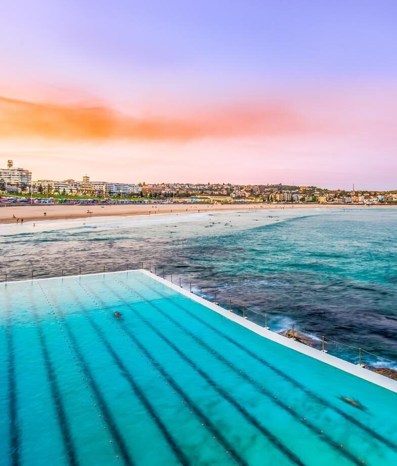 Vineyards in the Barossa Valley, and sunrise at Bondi Beach