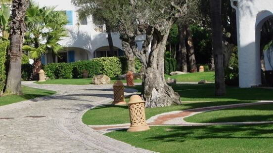 gardens in Vila Vita Parc in a sunny day