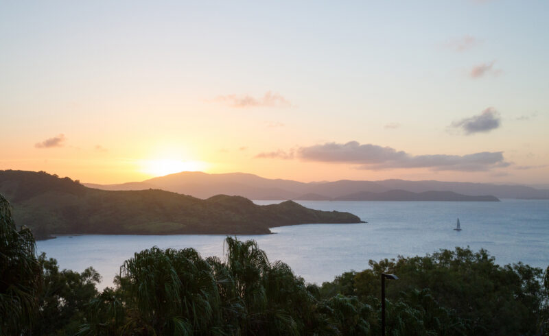 871523834 A beautiful scene of the Whitsunday islands shot from Hamilton Island in near perfect conditions. Australia