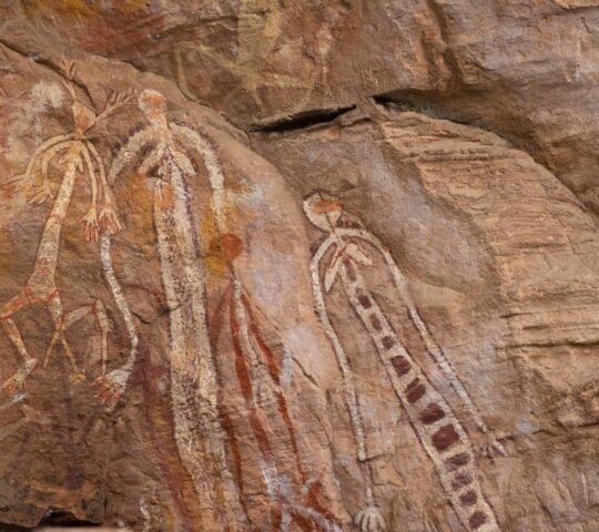 Ancient rock art in Kakadu National Park