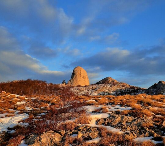 Dramatic peaks and deep canyons of Velebit Mountain, Dalmatia